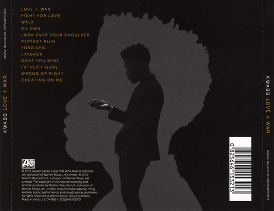 Kwabs : Love + War (CD, Album)