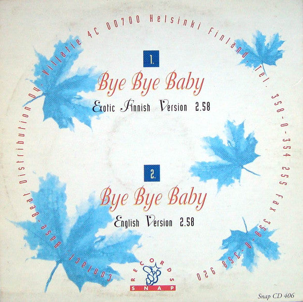 CatCat : Bye Bye Baby (CD, Single)