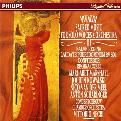 Antonio Vivaldi - Concertgebouw Chamber Orchestra, Vittorio Negri : Sacred Music For Solo Voices & Orchestra Vol. III (CD, Album)