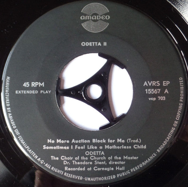 Odetta : Odetta 2 (7", EP)