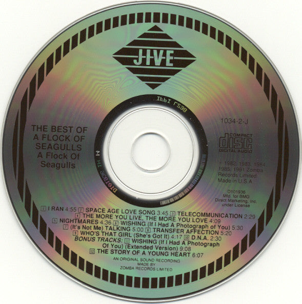 A Flock Of Seagulls : The Best Of A Flock Of Seagulls (CD, Comp, Club, RE)