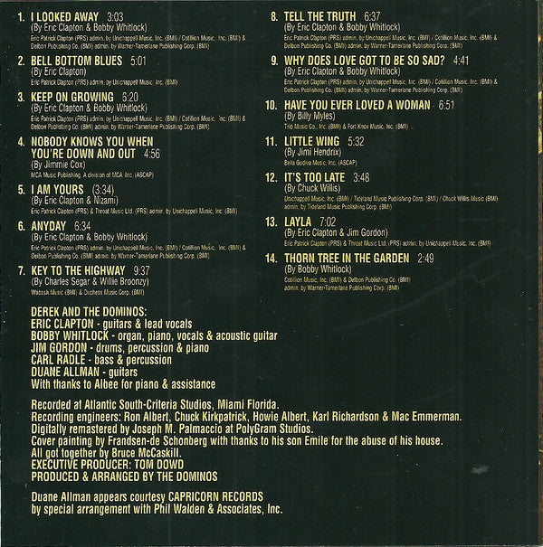 Derek & The Dominos : Layla And Other Assorted Love Songs (CD, Album, RM)