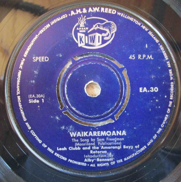 Various : Waikaremoana In Song And Story (7", EP, Mono)