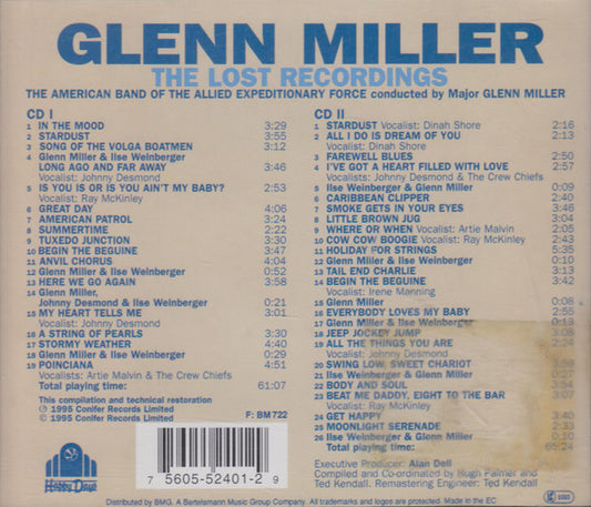 Glenn Miller : The Lost Recordings (2xCD, Comp, RM)