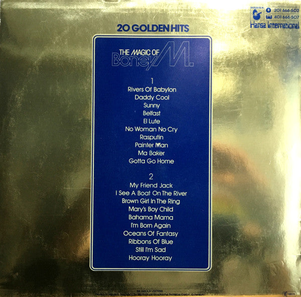 Boney M. : The Magic Of Boney M. - 20 Golden Hits (LP, Comp)