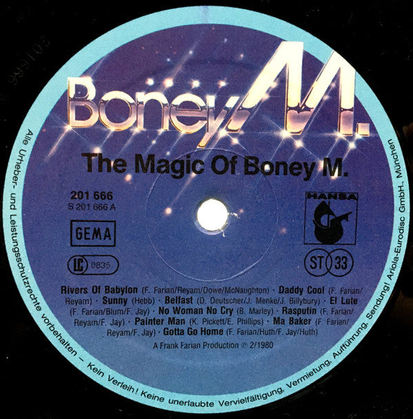 Boney M. : The Magic Of Boney M. - 20 Golden Hits (LP, Comp)