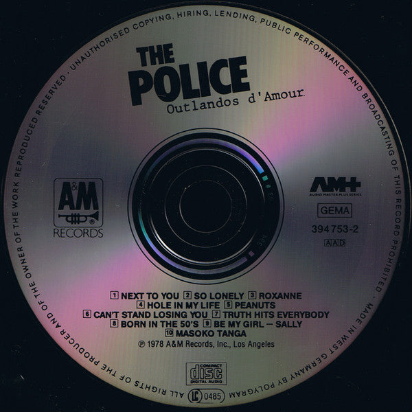 The Police : Outlandos D'Amour (CD, Album, RE)