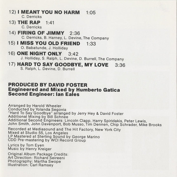 "Dreamgirls" Original Broadway Cast : Dreamgirls Original Broadway Cast Album (CD)