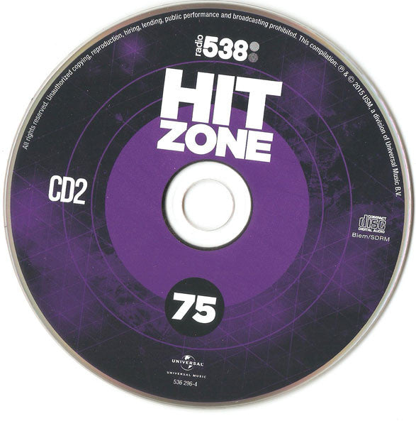 Various : Radio 538 - Hitzone 75 (2xCD, Comp)