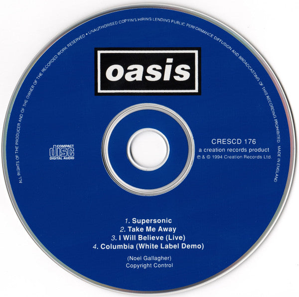 Oasis (2) : Supersonic (CD, Single)