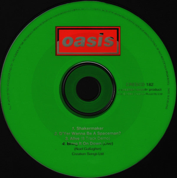 Oasis (2) : Shakermaker (CD, Single)