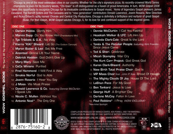 Various : WOW Gospel 2006 (2xCD, Comp)