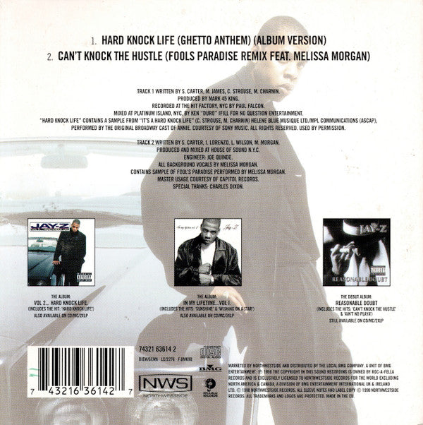 Jay-Z : Hard Knock Life (Ghetto Anthem) (CD, Single)