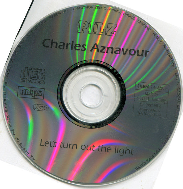 Charles Aznavour : Let's Turn Out The Light (CD, Comp)