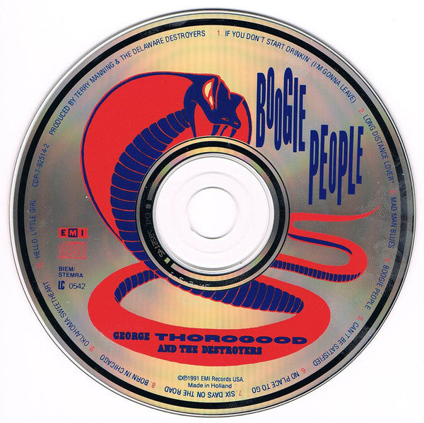 George Thorogood & The Destroyers : Boogie People (CD, Album)