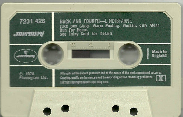 Lindisfarne : Back And Fourth (Cass, Album)