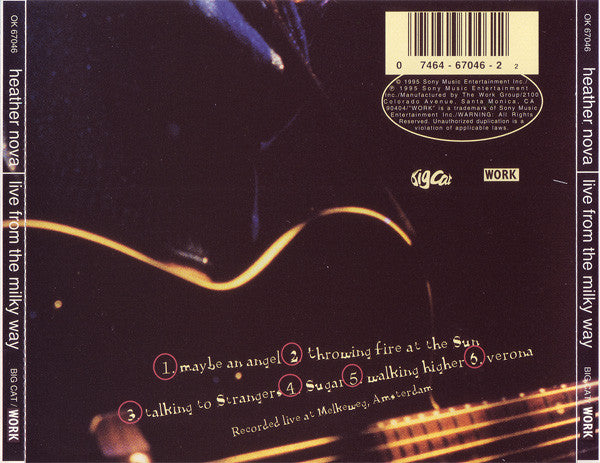 Heather Nova : Live From The Milky Way (CD)