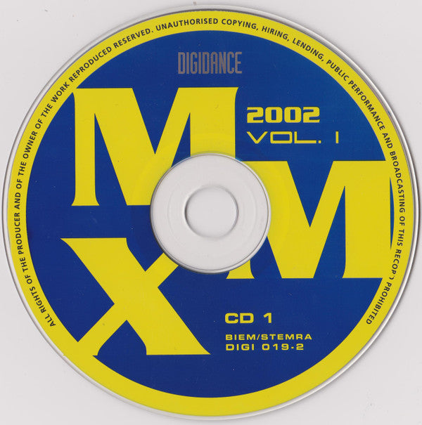 Various : Megamix 2002 Volume 1 (2xCD, Comp, Mixed)