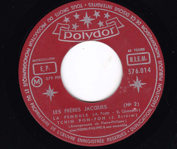 Les Frères Jacques : 2 - La Pendule (7", EP)