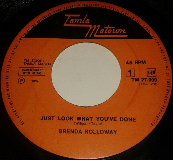 Brenda Holloway : Just Look What You've Done / You've Made Me So Very Happy (7", Single)