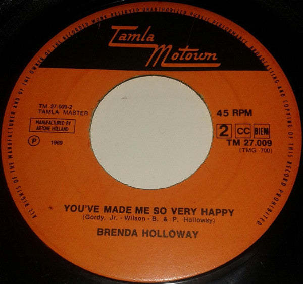 Brenda Holloway : Just Look What You've Done / You've Made Me So Very Happy (7", Single)