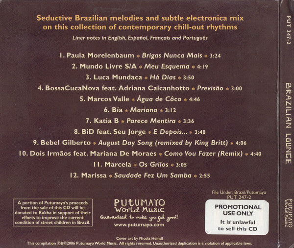 Various : Brazilian Lounge (CD, Comp)