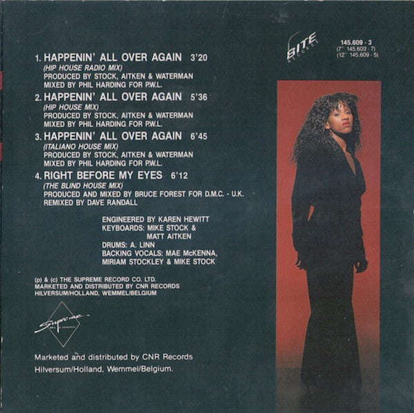 Lonnie Gordon : Happenin' All Over Again (CD, Maxi)