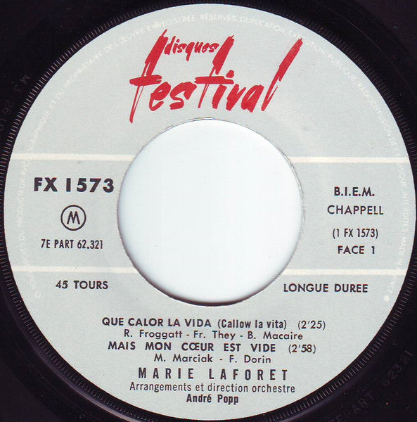 Marie Laforêt : Vol. XVI (7", EP, Gat)