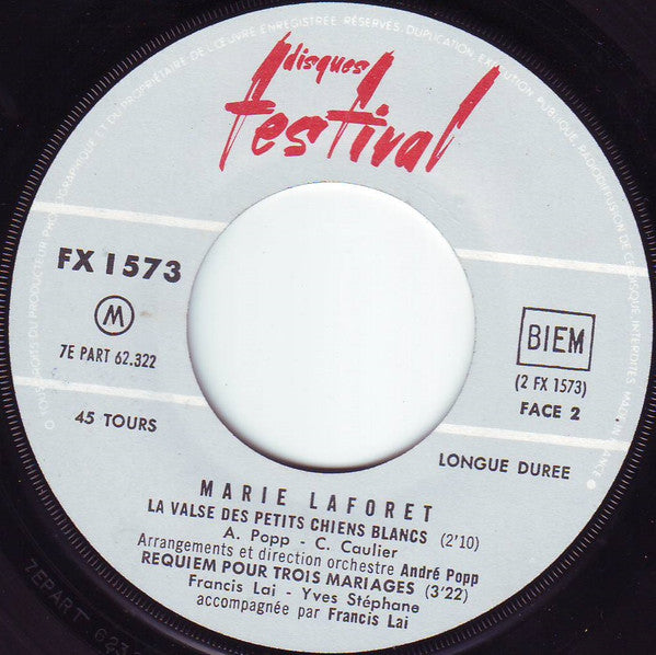 Marie Laforêt : Vol. XVI (7", EP, Gat)
