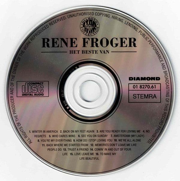 René Froger : Het Beste Van (CD, Comp)