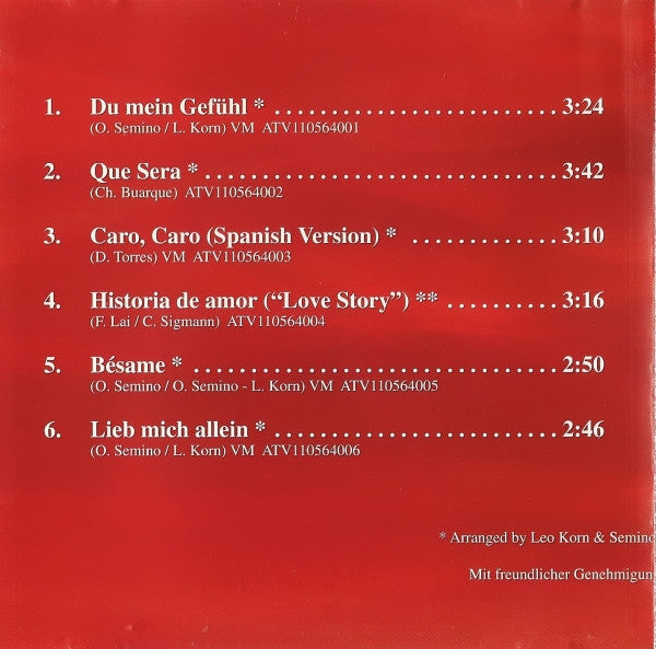 Semino Rossi : Du Mein Gefühl (CD)