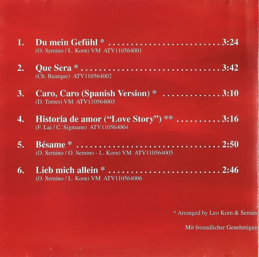 Semino Rossi : Du Mein Gefühl (CD)