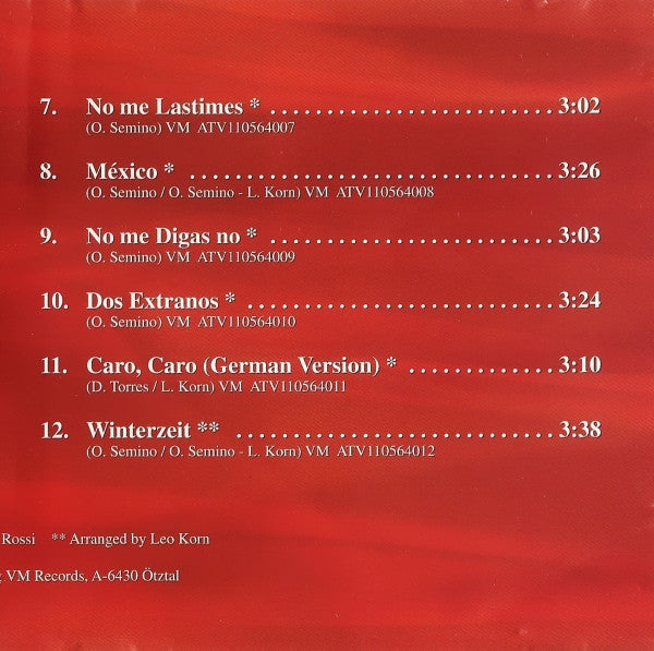 Semino Rossi : Du Mein Gefühl (CD)