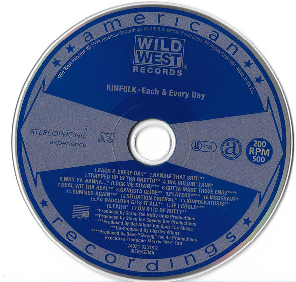 Kinfolk : Each & Every Day (CD, Album)