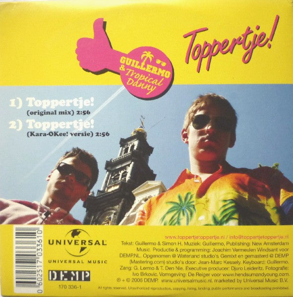 Guillermo & Tropical Danny : Toppertje! (CD, Single)