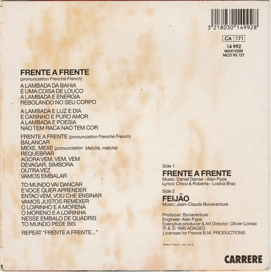 Chico And Roberta : Frente A Frente (7", Single)