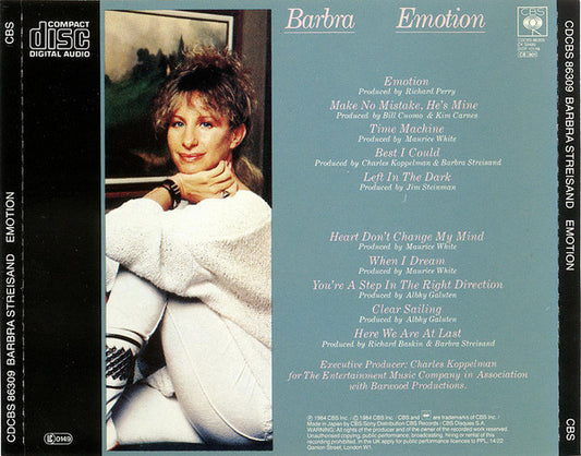 Barbra Streisand : Emotion (CD, Album)
