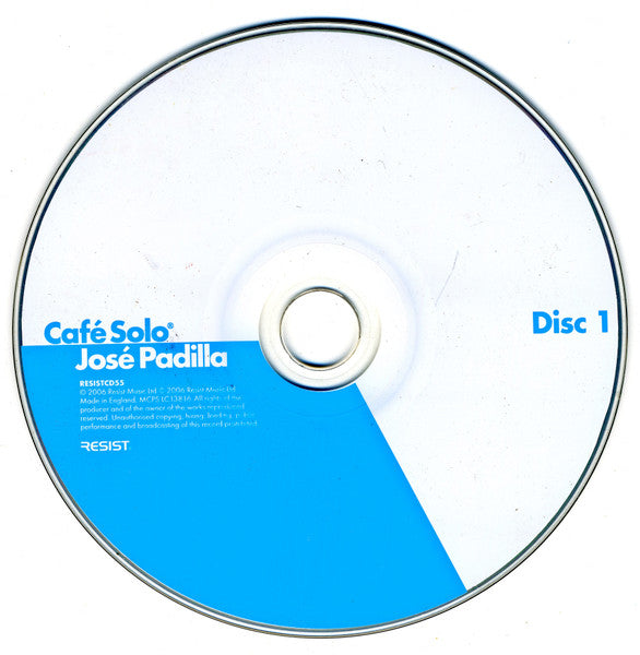 José Padilla : Café Solo (2xCD, Comp, Mixed)