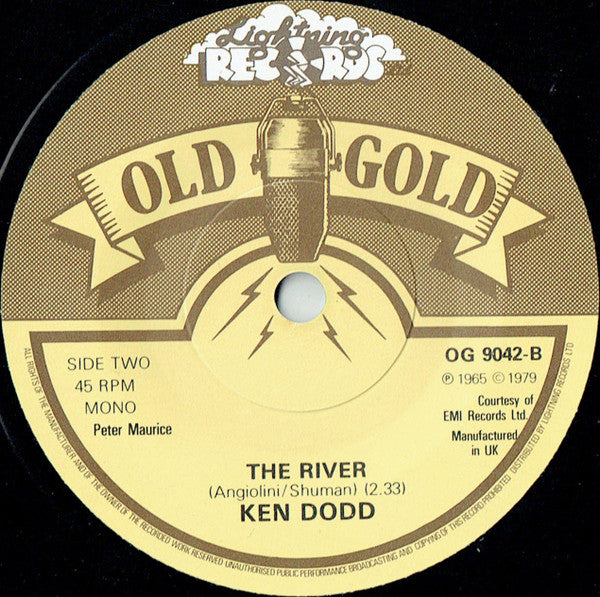 Ken Dodd : Tears  /  The River (7", Single, Mono, RE)
