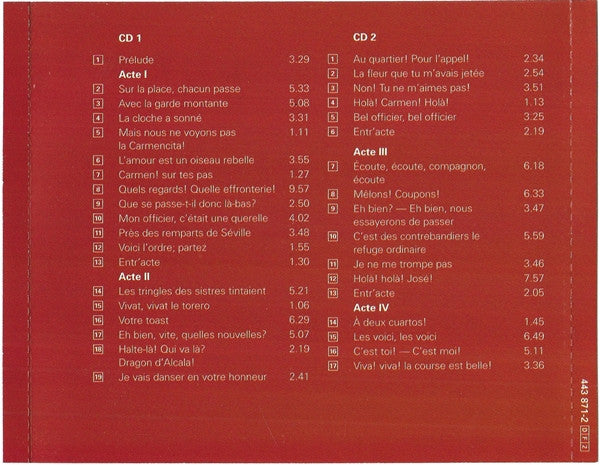 Georges Bizet / Regina Resnik - Mario del Monaco - Joan Sutherland - Tom Krause : Carmen (2xCD, RE, RM)