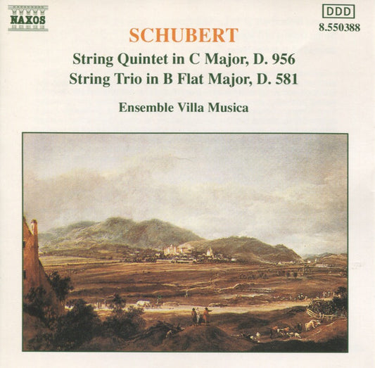 Franz Schubert, Ensemble Villa Musica : String Quintet In C Major, D. 956 / String Trio In B Flat Major, D. 581 (CD, Album)