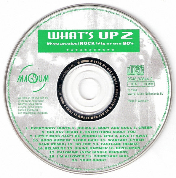 Various : What's Up 2 (More Greatest Rock Hits Of The 90's) (CD, Comp)