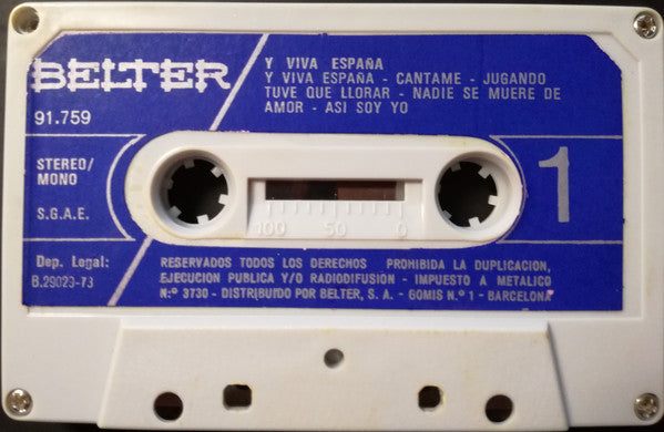 Manolo Escobar : Y Viva Espana Y Otros Exitos (Cass, Album)