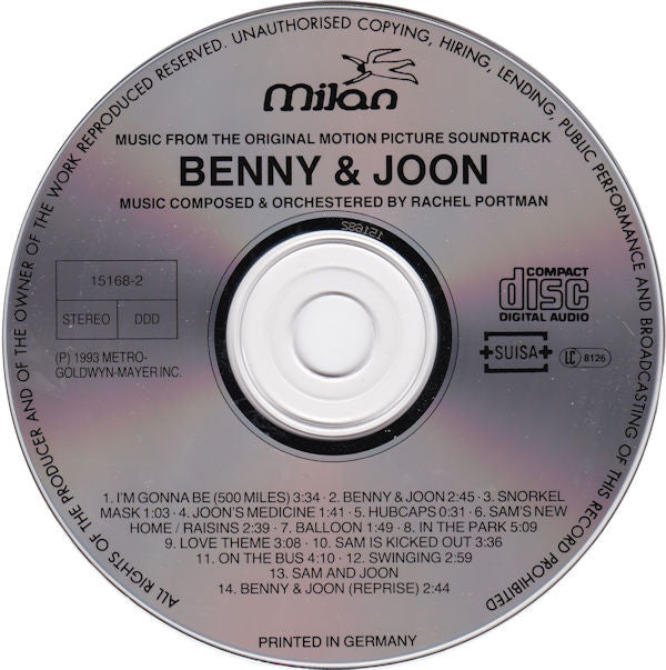 Rachel Portman : Benny & Joon (Music From The Original Motion Picture Soundtrack) (CD, Album)