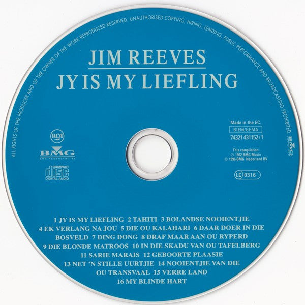 Jim Reeves : Jy Is My Liefling (2xCD, Comp)