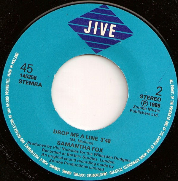 Samantha Fox : Do Ya Do Ya (Wanna Please Me) (7", Single)