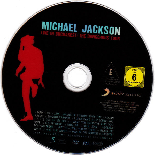 Michael Jackson : Live In Bucharest: The Dangerous Tour (DVD-V, RP, Multichannel, PAL)