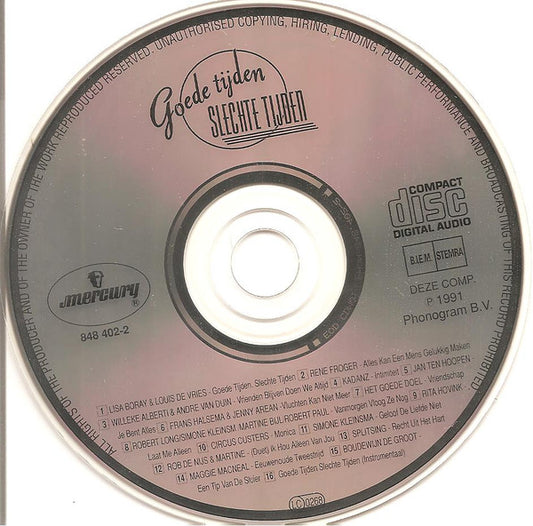 Various : Goede Tijden, Slechte Tijden (CD, Comp)