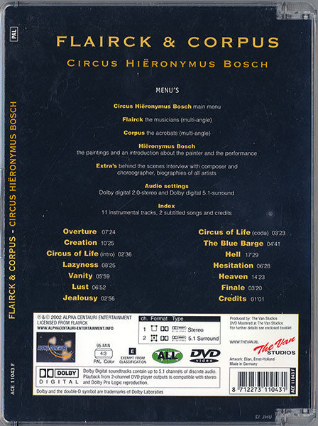 Flairck & Corpus (16) : Circus Hiëronymus Bosch (DVD-V, PAL)