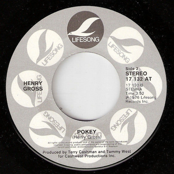 Henry Gross : Shannon (7", Single)
